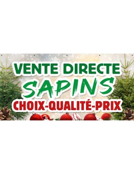 Banderole 015 - Vente de sapins