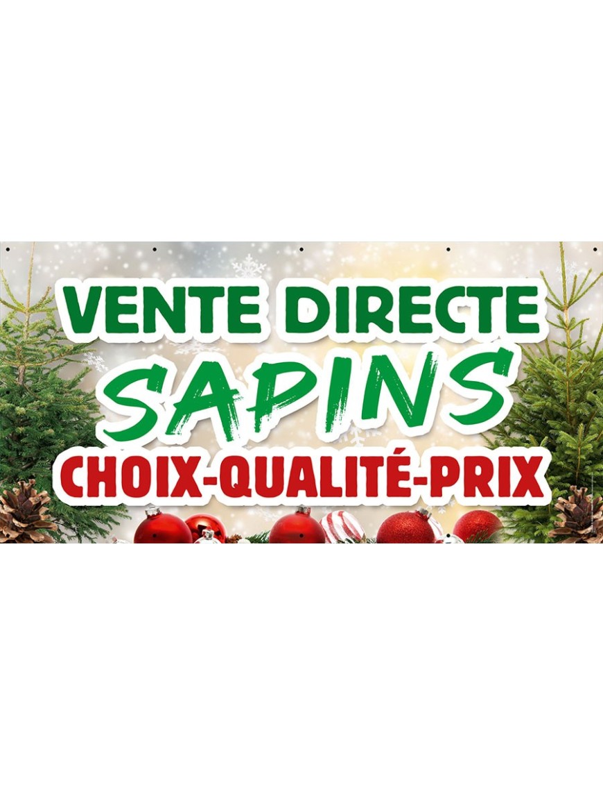 Banderole 015 - Vente de sapins