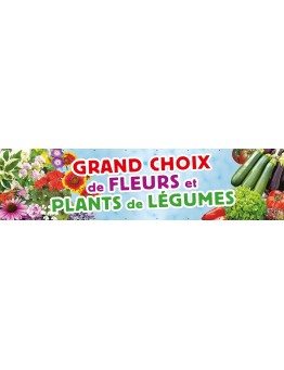 Banderole 024 - Fleurs et plants de légumes