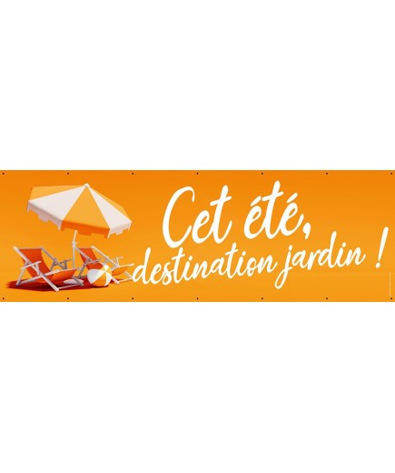 Banderole 037 - destination jardin
