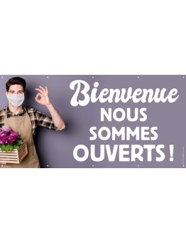 Banderole 058 - Nous sommes ouverts