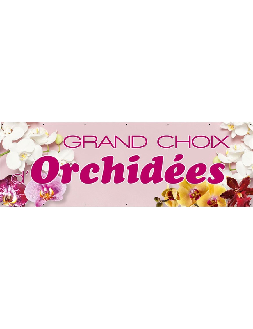 Banderole 076 - orchidées