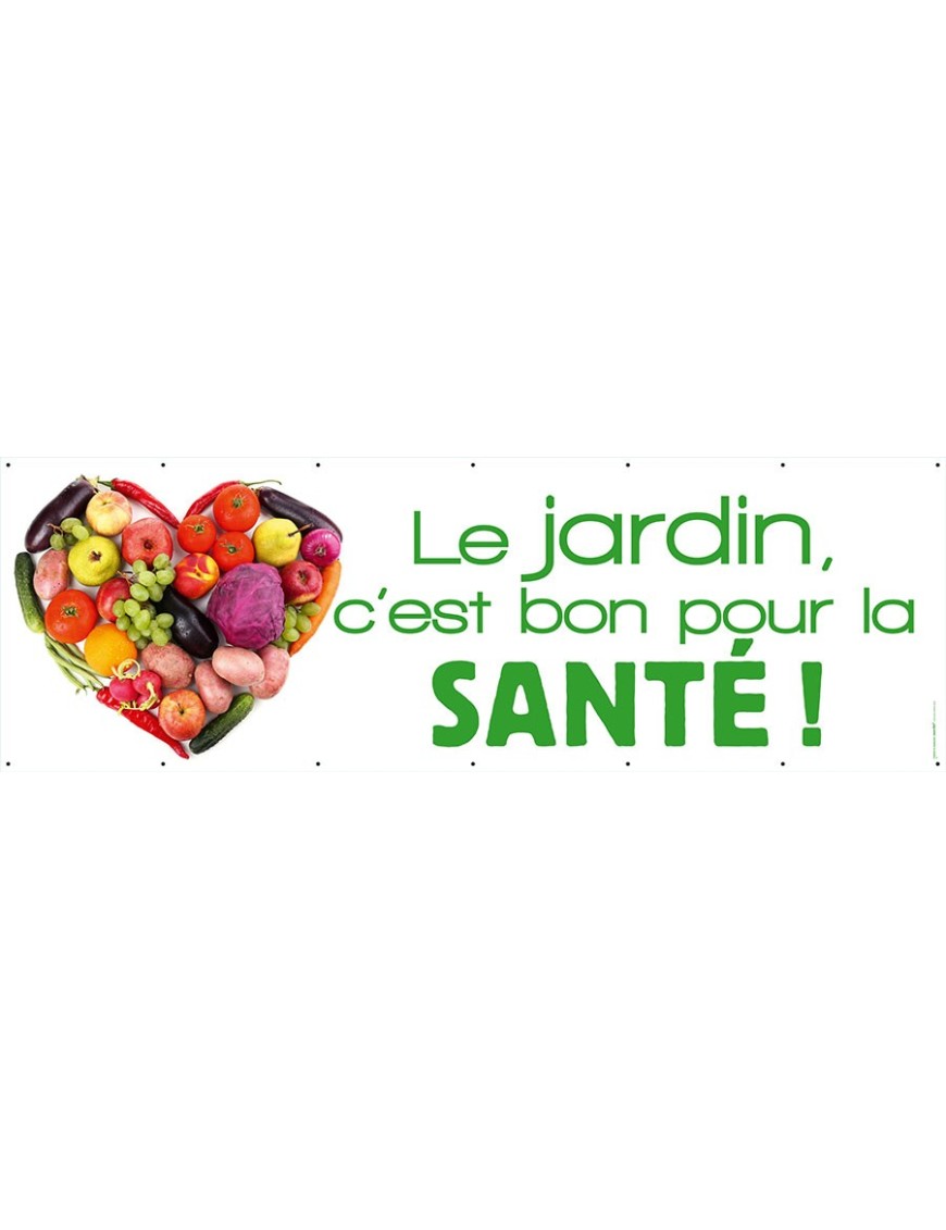 Banderole 091 - jardin bon pour santé