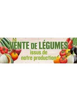 Banderole 100 - vente de légumes