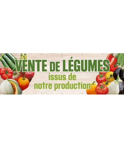 Banderole 100 - vente de légumes