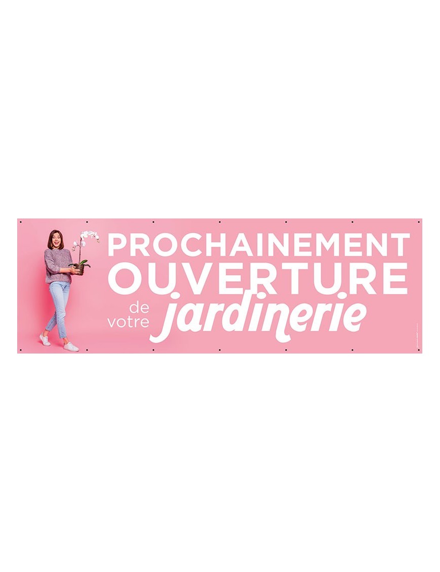 Banderole 136 - ouverture jardinerie