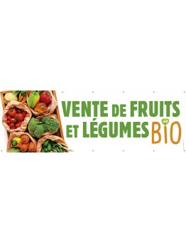 Banderole 139 - fruits et légumes bio