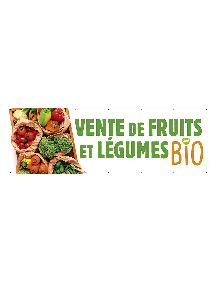 Banderole 139 - fruits et légumes bio