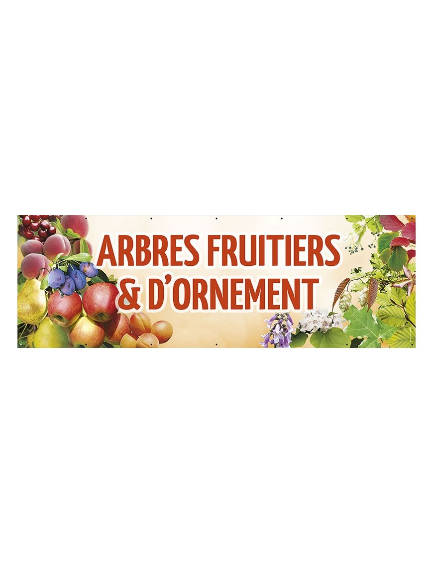 Banderole 140 - arbres fruitiers ornement