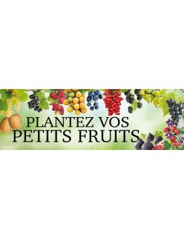 Banderole 142 - plantez petits fruits