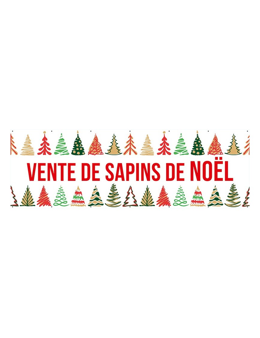 Banderole 146 - sapins de noël