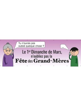 Banderole 154 - fête grand-mères