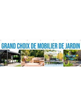 Banderole 158 - mobilier de jardin