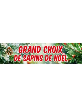 Banderole 174 - sapins de noël