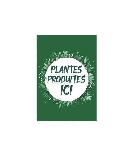 Affichette 'Plantes produites ici' A4