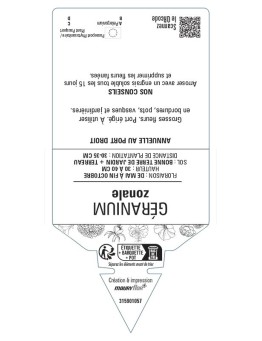 GÉRANIUM ZONALE (bicolore blanc et rouge)