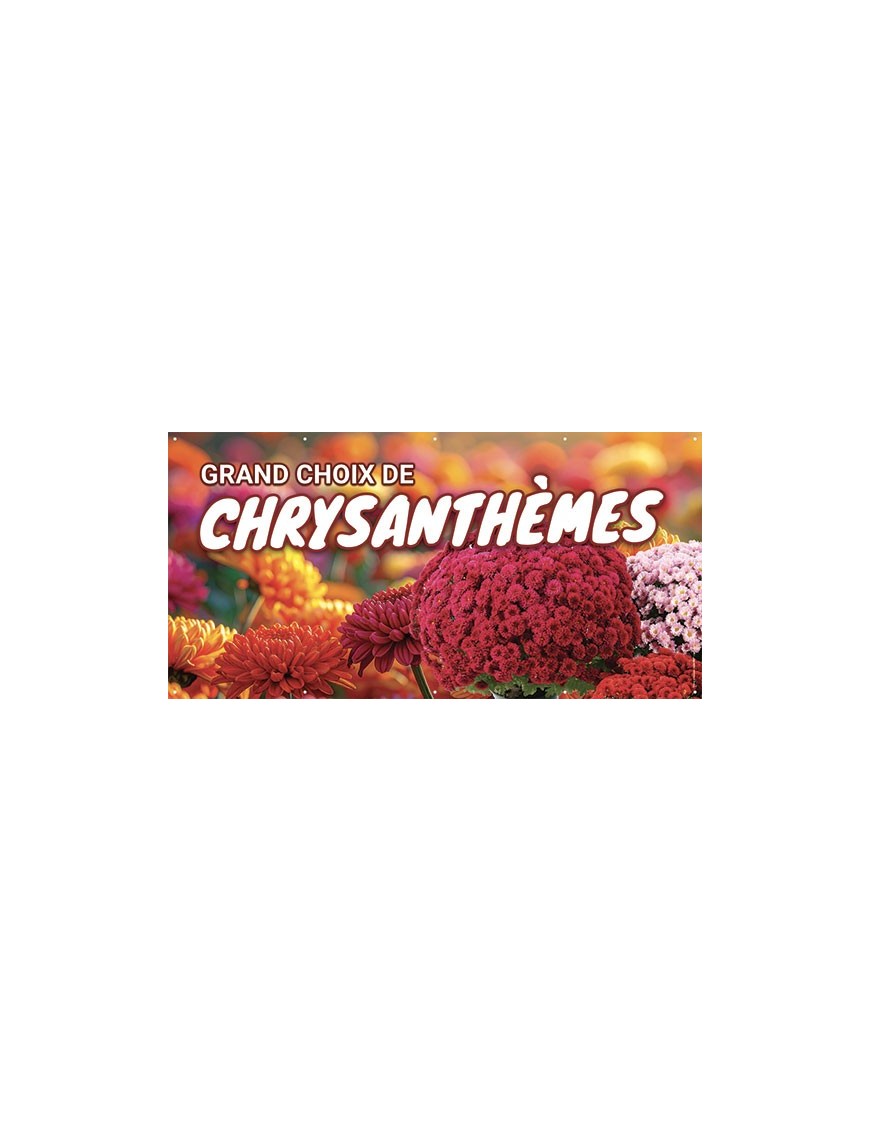 Banderole 195 - chrysanthèmes
