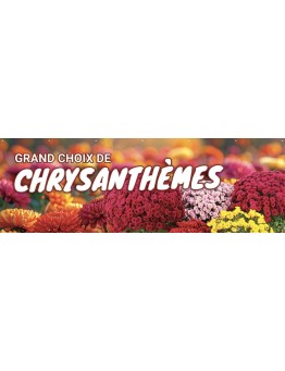 Banderole 195 - chrysanthèmes