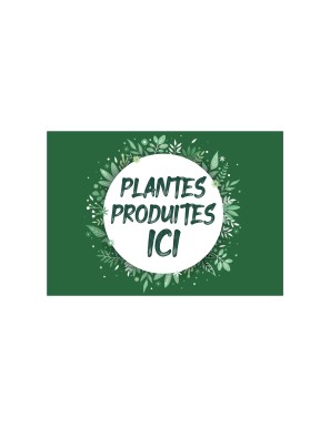 Affichette 'Plantes produites ici' A4